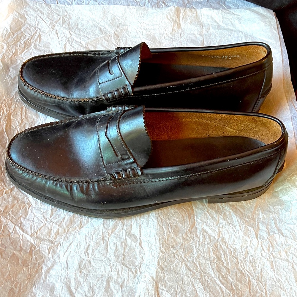 Vintage 90’s DEXTER Men’s Black Genuine Leather Penny Loafers Size 13